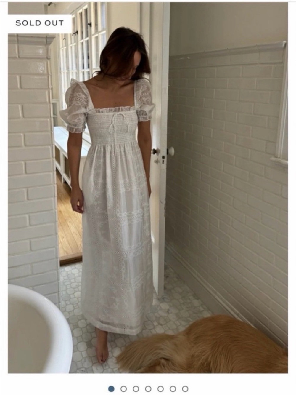 Hill House Scarlett in White Patchwork Organza NWT
